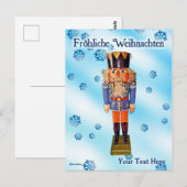 ドイツのナツクラッカー – Frehliche Weihnachen ポストカード (正面/裏面)