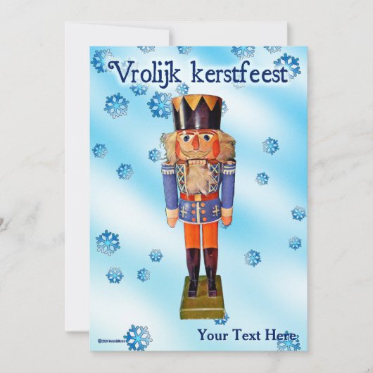 ドイツのナツクラッカー – Vrolijk kerstfeest (正面)