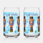 ドイツのナツクラッカー – Vrolijk kerstfeest ガラス缶 (正面)