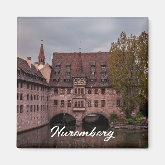 ドイツのニュールンベルクにある歴史的な建物 マグネット (正面)