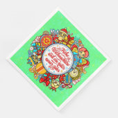 ドイツのハッピークリスマス&ハッピーニューイヤーナプキンズ (コーナー)