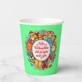 ドイツのハッピークリスマス&ハッピーニューイヤー 紙コップ (裏面)