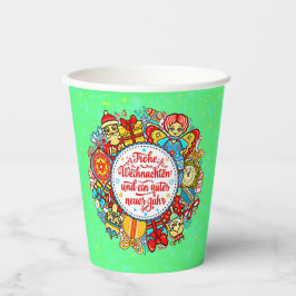 ドイツのハッピークリスマス&ハッピーニューイヤー 紙コップ