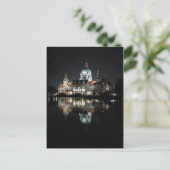 ドイツのハノーバーでの夜間反射 ポストカード (スタンド正面)