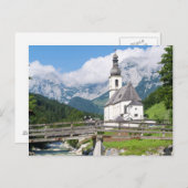 ドイツのバイエルンにあるラムサウの教区教会 ポストカード (正面/裏面)