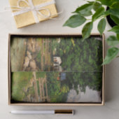 ドイツのバイエルンにある古い教会と橋 薄葉紙 (ギフト)