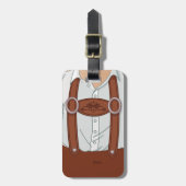 ドイツのバイエルンレダーホースレダーホーゼン荷物タグ ラゲッジタグ (正面縦)