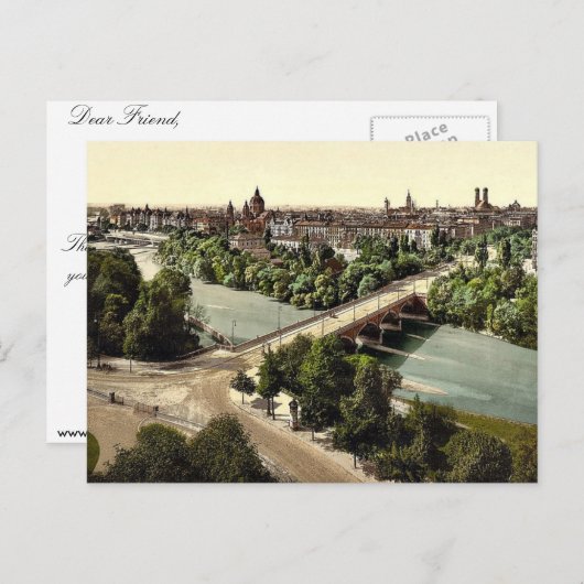 ドイツのバイエルン州マクシミリアヌムのミュンヘン6 ポストカード (正面/裏面)