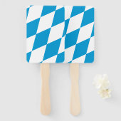 ドイツのバイエルン州旗を持つハンドファンのセット ハンドファン (正面&裏面)