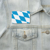 ドイツのバイエルン州旗を持つ愛国的な名前タグ 名札 (インサイチュ)