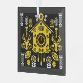 ドイツのバウアーンマレーリフォークアート ガラスオーナメント (正面左)