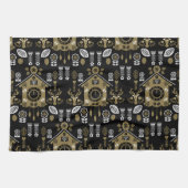 ドイツのバウアーンマレーリフォークアート キッチンタオル (横)