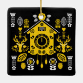 ドイツのバウアーンマレーリフォークアート セラミックオーナメント (裏面)