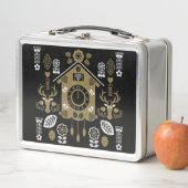 ドイツのバウアーンマレーリフォークアート メタルランチボックス (インサイチュ)