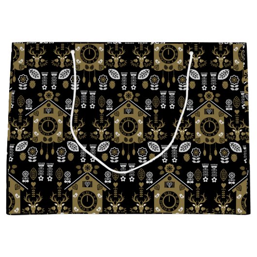 ドイツのバウアーンマレーリフォークアート ラージペーパーバッグ (正面)