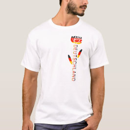 ドイツのバラドイツ国旗 Tシャツ