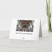 ドイツのバロック様式の大聖堂グリーティングカード カード (裏面)