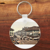 ドイツのバーデン、カールスルーエ、カイザー・ストラッセクラシック キーホルダー (正面)