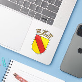 ドイツのバーデン=バーデンの紋章 シール (ノートパソコンとiPhone)