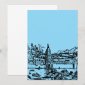 ドイツのバーデン=ヴュルテンベルク州にあるウルム市 招待状 (正面/裏面)