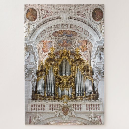 ドイツのパッサウ大聖堂のパイプオルガン ジグソーパズル (縦)