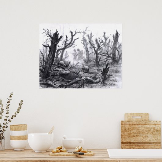 ドイツのパトロールで待ち伏せ ポスター (キッチン)