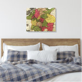 ドイツのパノラママップドイツ キャンバスプリント (インサイチュ (寝室))