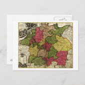 ドイツのパノラママップドイツ ポストカード (正面/裏面)