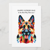 ドイツのパーソナライズされた羊飼い犬の父の日 シーズンカード (正面/裏面)
