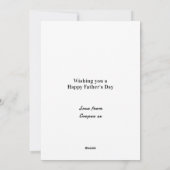 ドイツのパーソナライズされた羊飼い犬の父の日 シーズンカード (裏面)