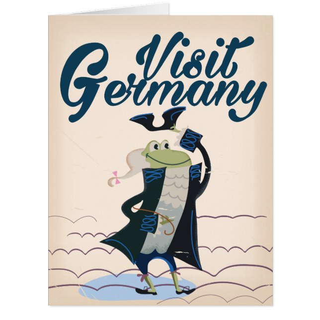 ドイツのビンテージ旅行ポスター (正面)