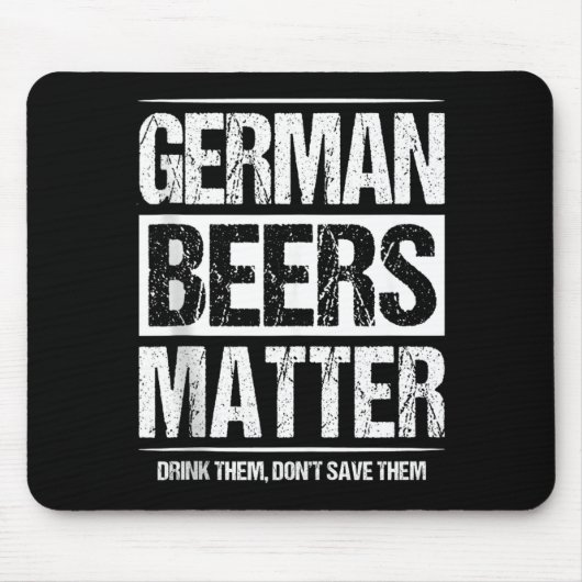 ドイツのビールは最高 マウスパッド (正面)