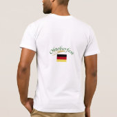 ドイツのビール飲み物 – ユーモア+フラグ Tシャツ (裏面)