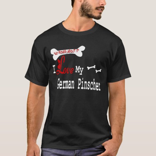 ドイツのピンシャー(I愛)の服装 Tシャツ (正面)