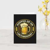 ドイツのフェスティバルビおもしろいールファンに飛び乗った カード (黄色い花)