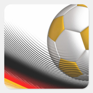 ドイツのフットボールのサッカーの恋人のためのギフト スクエアシール