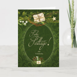 ドイツのフロヘフェスタージクリスマス シーズンカード