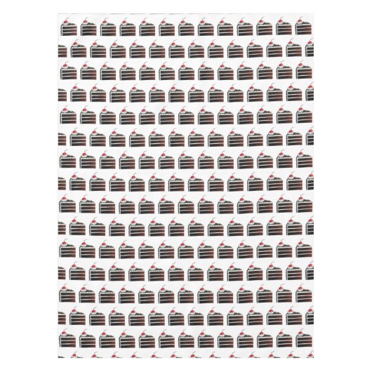 ドイツのブラックフォレストケーキガトースライス テーブルクロス (正面)