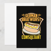 ドイツのブラトワーストコンサルタントオクトーバーフェストバイアギフト 招待状 (正面/裏面)