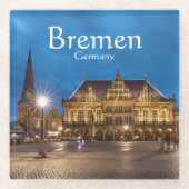 ドイツのブレーメン ガラスコースター (正面)