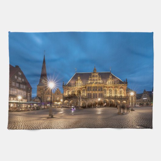 ドイツのブレーメン キッチンタオル (横)