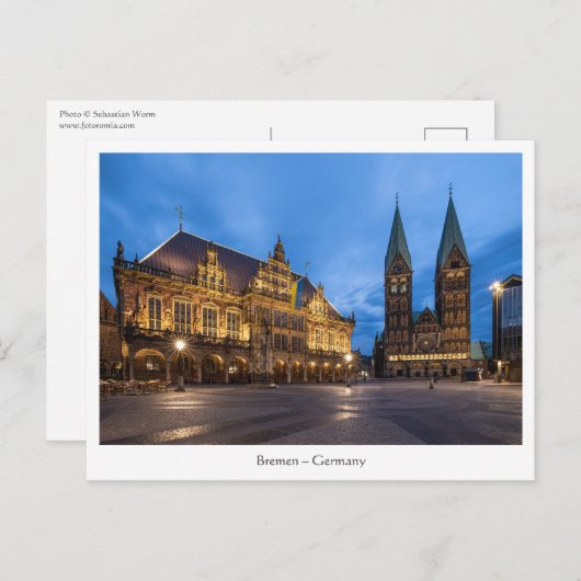 ドイツのブレーメン ポストカード (正面/裏面)