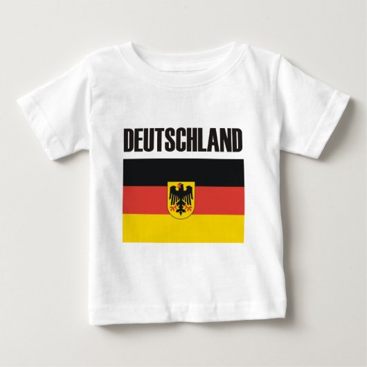 ドイツのプロダクト及びデザイン! ベビーTシャツ (正面)
