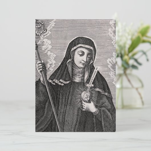 ドイツのベネディクト素晴らしス神秘の聖ゲルトルド サンキューカード (スタンド正面)