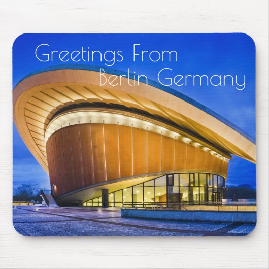 ドイツのベルリンからの挨拶 マウスパッド (正面)