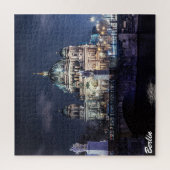 ドイツのベルリンにあるテレビ塔とベルリン大聖堂 ジグソーパズル (縦)