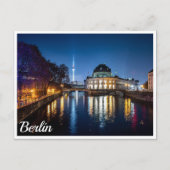 ドイツのベルリンにあるテレビ塔と博物館の島 ポストカード (正面)