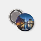 ドイツのベルリンにあるテレビ塔と博物館の島 マグネット (正面/裏面)