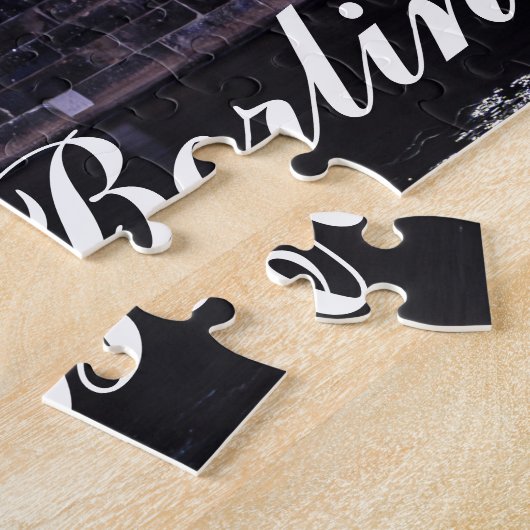 ドイツのベルリンにあるTVタワーとベルリン大聖堂 ジグソーパズル (側面)