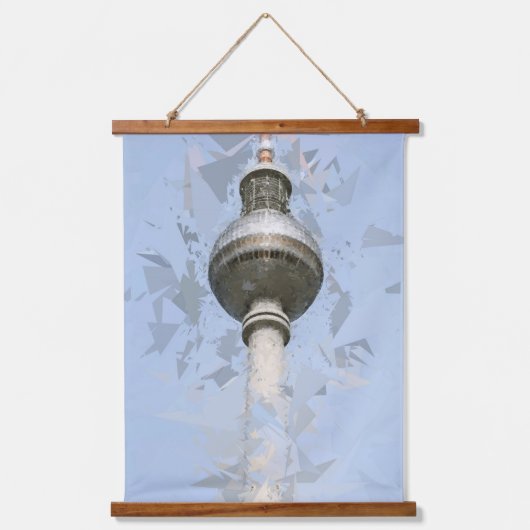 ドイツのベルリンにあるTVタワー(Fernsehturm Berlin) 吊り下げ型タペストリー (正面)